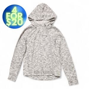 4/$20 - C9 by Champion Girls Asymmetric Space Dye Hoodie Sweatshirt Size M 7/8